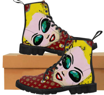 Malien Monroe POP ART Women's Designer Boots