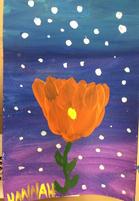 Student artwork grade 4 - flower