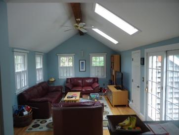 Newly painted living room.