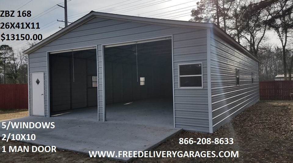 Free Delivery Garages Steel Garages Garage Kits Metal Garages