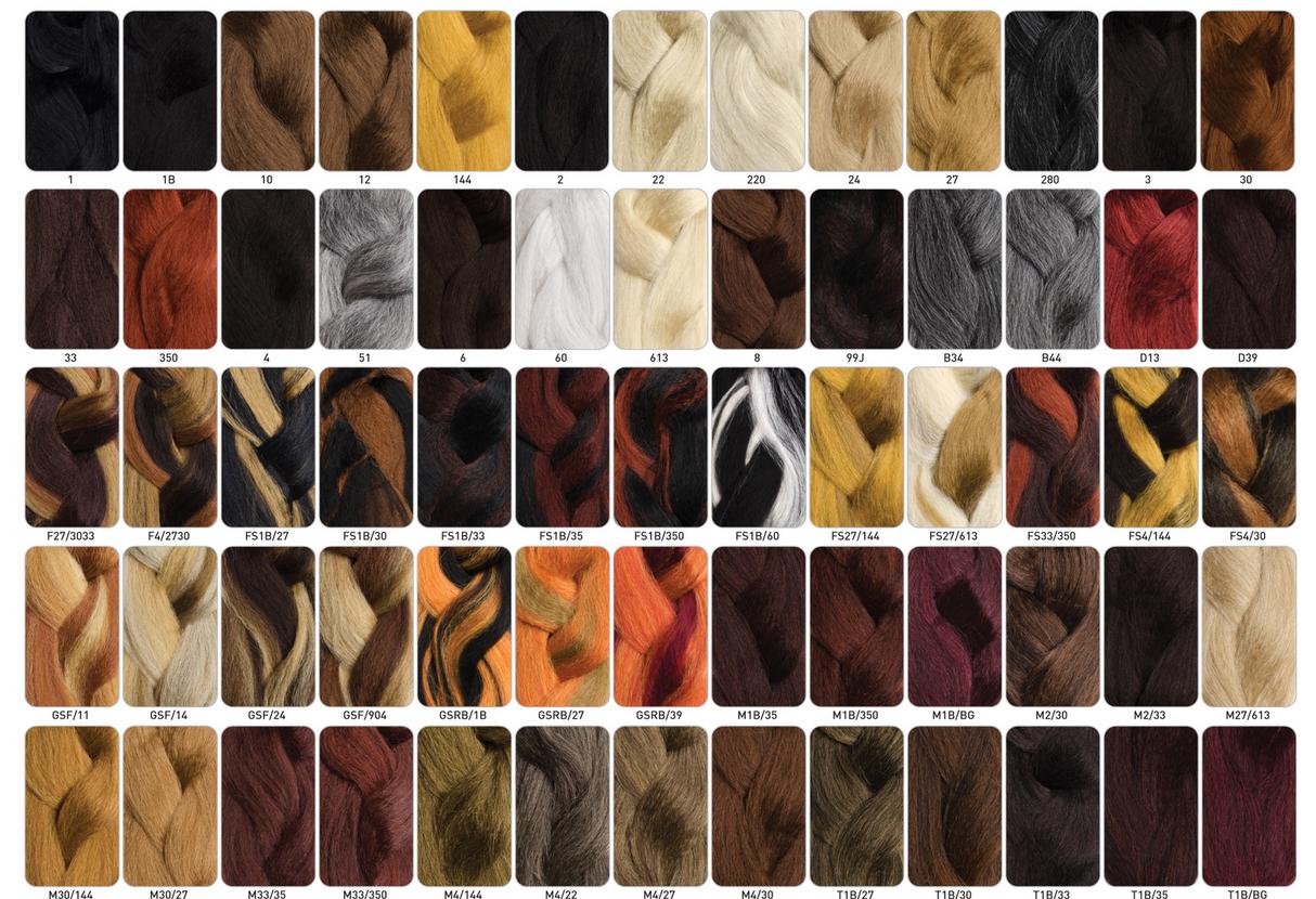 Refer Color Chart Women Human Braiding Hair for Personal Use at Rs