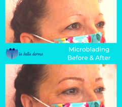 before and after PMU microblading