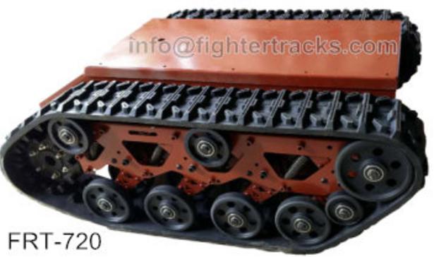 Electric UGV tracked robot chassis