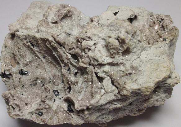 PSEUDOBROOKITE and pink TOPAZ crystals - Thomas Range, Juab Co., Utah, USA - ex H.Hammerslag, ex Lehigh Minerals