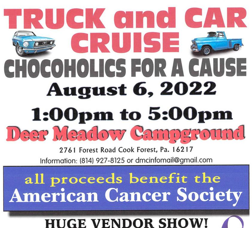 truck & car cruise fundraiser for american cancer society