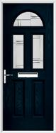 2 Panel 2 Square 1 Arch Composite Door regal corenet glass