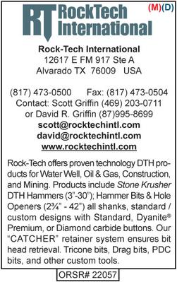 DTH Tools & Service, RockTech International