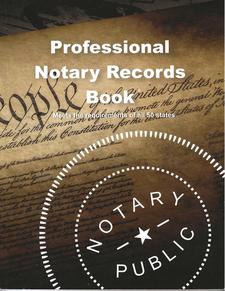 Notary Public Logbook Journal NY
