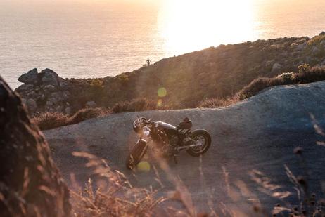 motorcycle sunset wallpaper