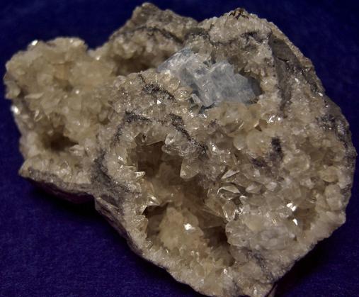 fluorescent CALCITE and CELESTINE, Rt 13 Roadcut, Chittenango Falls, Fenner Township, Madison County, New York, USA