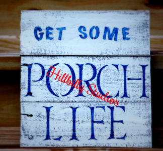Handcrafted sign