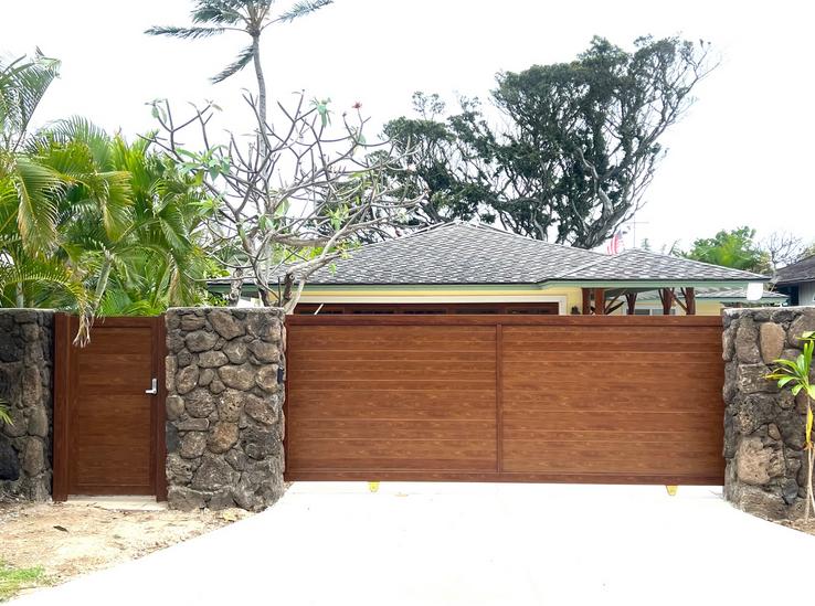 Island Style Gates, Aluminum gates Hawaii, Driveway gate Honolulu, Privacy Gates Oahu, Custom Gates Oahu, Automatic Gates Hawaii