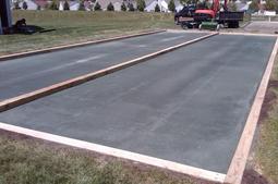 Bocce court rebuilding