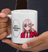 link to left-handed mug with girl image on Etsy