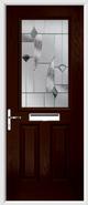 2 Panel 1 Square Composite Door monza glass