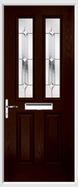 2 Panel 2 Square Composite Door regal diamond glass