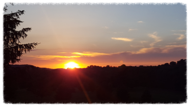Sunset from the clubhouse deck
