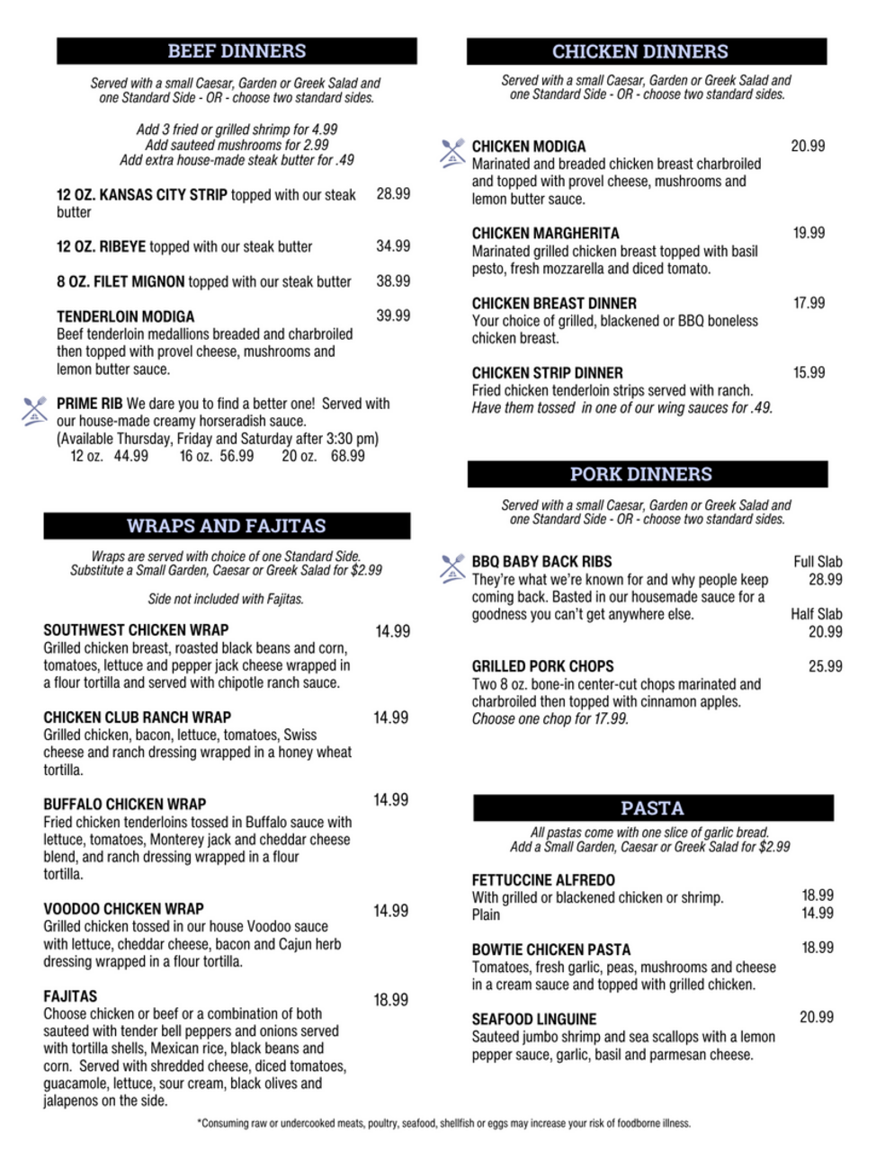 Menu Page 3