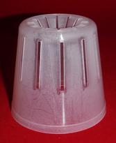 best clear plastic orchid pot 3 inch round slots small cone extra drainage air circulation seedling