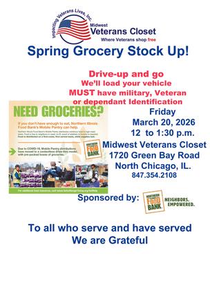 Mobile Market #Feeding Americs #Vetersns #Midwest Veterans Closet