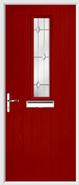 1 Square Composite Door regal opal glass