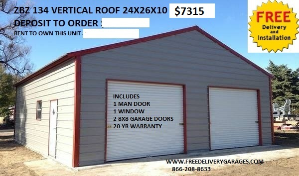 Free Delivery Garages Steel Carports Steel Garages Metal Carport