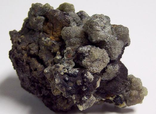 fluorescent ZINCITE recrystallized, NJ Zinc Co. Palmerton zinc smelter locality, Lower Towamensing Township, Carbon County, Pennsylvania, USA