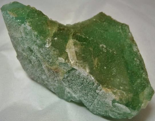 fluorescent phantom green FLUORITE - Riemvasmaak, Kakamas, Kai !Garib, ZF Mgcawu District, Northern Cape Province, South Africa - ex Parker Minerals