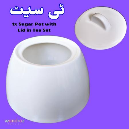 Tea Set in Pakistan. Tea Serving Crockery Set. Sugar Pot in Tea Set