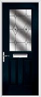 2 Panel 1 Square Composite Door fusion glass