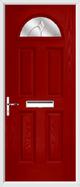 4 Panel 1 Arch Composite Door jewel white