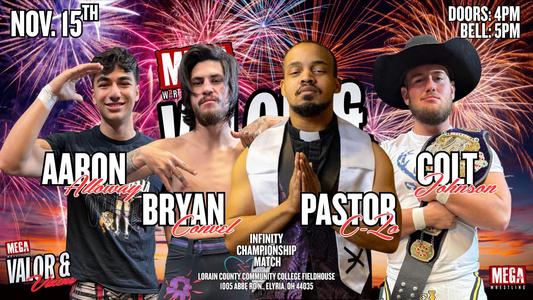 Infinity Championship Match: Aaron Alloway vs. Bryan Convel vs Paster C-Lo vs Colt Johnson (c)