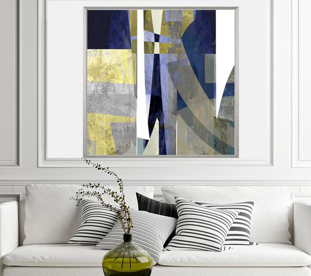 Geometric Art, #abstract art, #geometric, #blue art, #wallart, #design, #dubois art, #modern Art