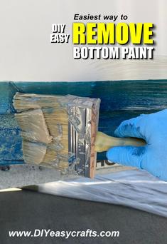 How to easily remove bottom paint from a fiberglass boat. www.DIYeasycrafts.com