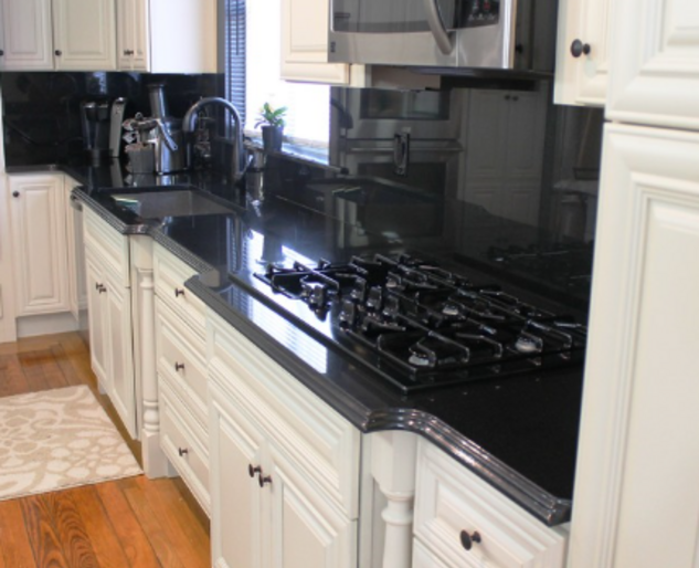 Absolute Black Granite Countertop Slab in Chicago