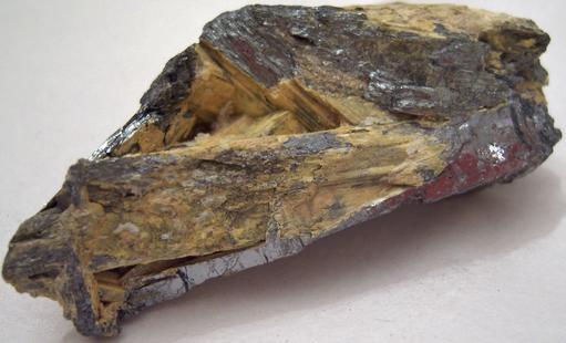 STIBICONITE pseudomorph after STIBNITE - San José Mine, Wadley, Mun. de Catorce, San Luis Potosí, Mexico - ex F. D'Esopo