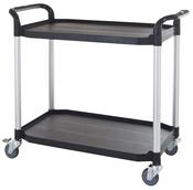 2 shelf largest plastic utility carts