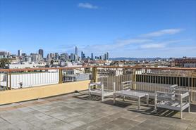 View from roof deck to downtown San Francisco