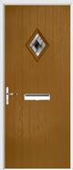 Cottage Diamond Composite Door aspen glass