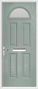 4 Panel 1 Arch Composite Door obscure glass