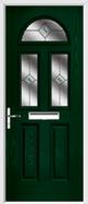 2 Panel 2 Square 1 Arch Composite Door fusion glass