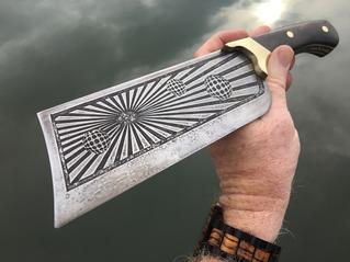 How to easily make this 3d Optical illusion etched Cleaver with basic tools. www.DIYeasycrafts.com