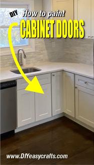How to easily paint Kitchen Cabinet doors