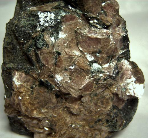 Margarite mica, Emery Corundum, actinolite, magnetite, Chester Emery Mines, Chester, Hampden County, Massachusetts, USA