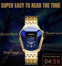 Unisex Futuristic Alien Tech Watch, in many colour combinations and with 'Friendship Bracelet'