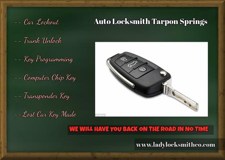 Auto Locksmith Near Tarpon Springs | Lady Locksmith Co