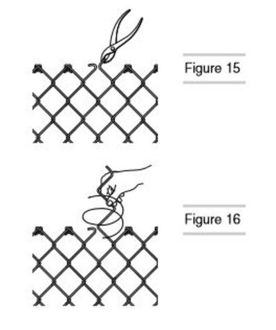 How to install chain link fence on eneven ground - bias cut