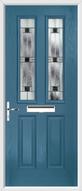 2 Panel 2 Square Composite Door aspen glass