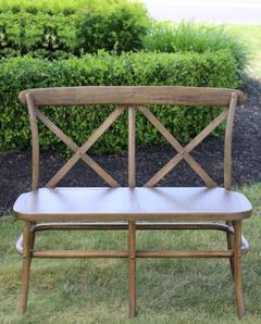 crossback farm bench