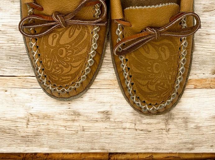 Spirit Moccasins Frog Moccasin Leather